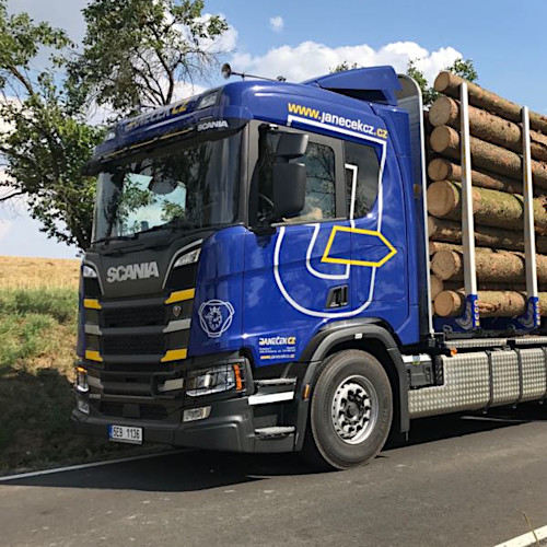 Scania R500 6x4, EURO 6, with a crane, wood lenght 2-5m