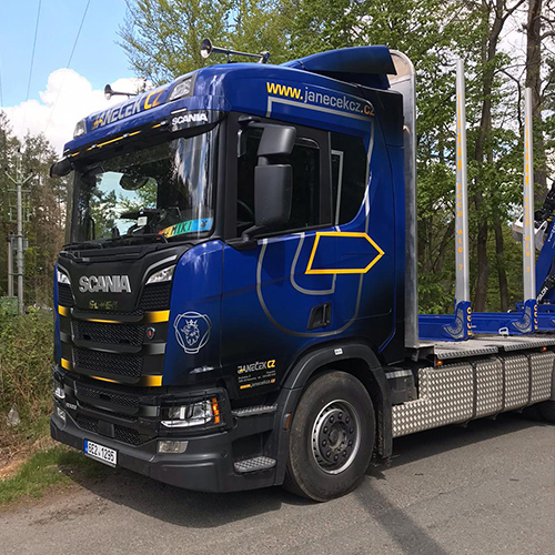 Scania R500 6x4, EURO 6, with a crane, wood lenght 2-5 m